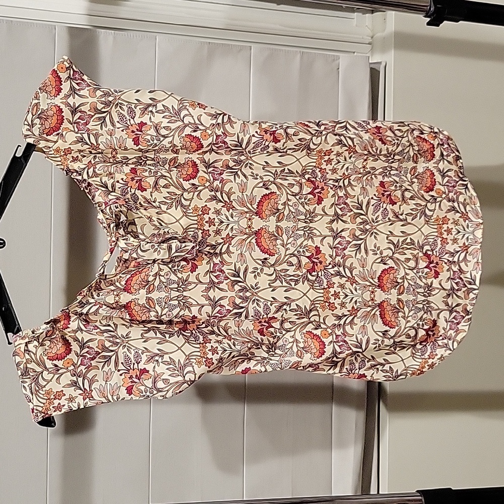 Lauren Conrad Paisley Print Blouse Medium - Picture 3 of 4